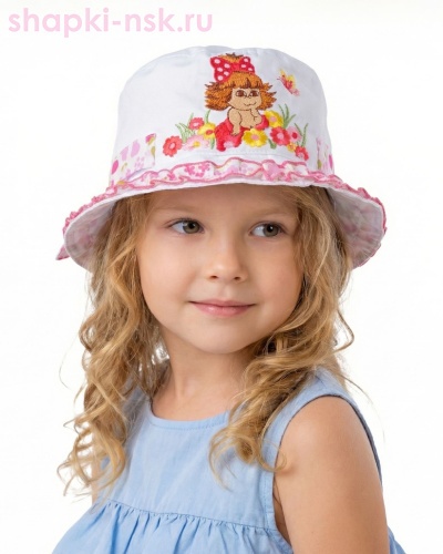 436 ЛЕ Кроха Панама для девочки (48-50) - Шапки-НСК. Головные уборы оптом и в розницу.
