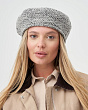 Модель: Юнна ткань шанель букле люрекс Берет (56-58), Цвет: серый Головные уборы Levelpro Юнна ткань шанель букле люрекс Берет (56-58) - 1