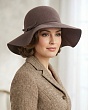 Головные уборы Инга Шляпный дом Флоппи шерсть Шляпа женская (56-58) - капучино