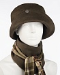 Комплекты Инга Шляпный дом Ксения Комплект (шляпа+косынка) (57-59) - хаки