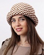 Головные уборы Сиринга 567-Д Шляпа женская (56-58) - коричневый-молочный