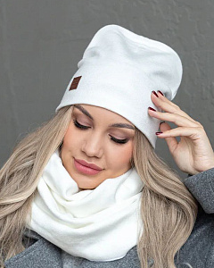 LL 3001 PL 3001 Комплект женский флис (колпак+снуд) (56-58)