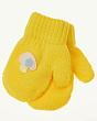 Перчатки, варежки, митенки Теплыши 835-TM шерсть (р-р 12/1-2 года) Варежки - желтый