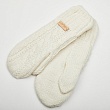 Перчатки, варежки, митенки Noryalli 57401 флис жен. Варежки - белый