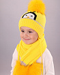 Комплекты Поляярик 03-60-D (48-50) (шапка+шарф) Комплект - яр.желтый