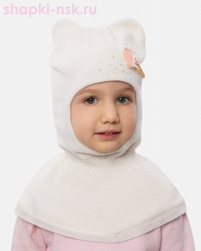 Дина Шлем для девочки (4-6 лет) - Шапки-НСК. Головные уборы оптом и в розницу.