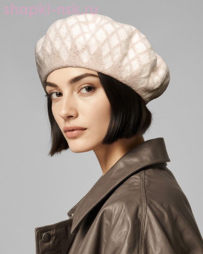 515 Берет женский флис (56-58) - Шапки-НСК. Головные уборы оптом и в розницу.