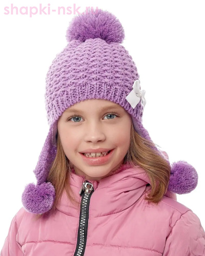 11236/2 MGU Шапка для девочки флис (50-52) - Шапки-НСК. Головные уборы оптом и в розницу.