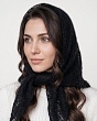 Шарфы, снуды, прочие Paola Belleza 542 PB Косынка женская (110 х 64) - черный
