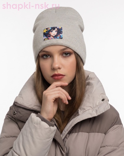 14605/2 MGH Бини для девочки флис (54-56) - Шапки-НСК. Головные уборы оптом и в розницу.