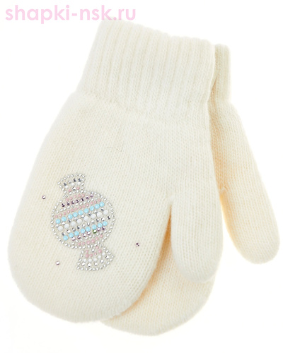 MC-244 Варежки для девочки (4-6 лет) - Шапки-НСК. Головные уборы оптом и в розницу.