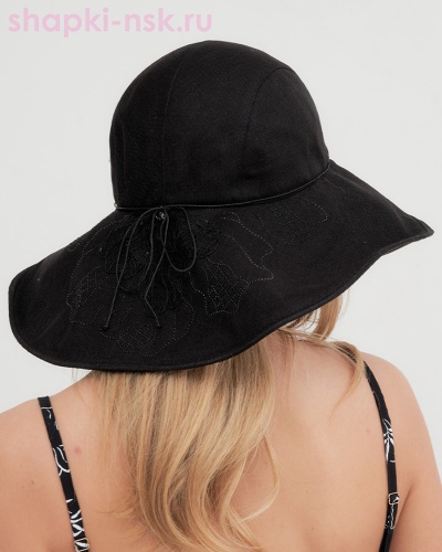 Ирис кружево Шляпа лён (56-57) - Шапки-НСК. Головные уборы оптом и в розницу.