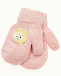 Перчатки, варежки, митенки Теплыши 838-TM шерсть (р-р 12,5) Варежки - розовый меланж