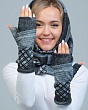 Перчатки, варежки, митенки Verenitsa (Svetlitsa) 103.00/00-72 (р-р 6-8) Митенки - жаккард серый