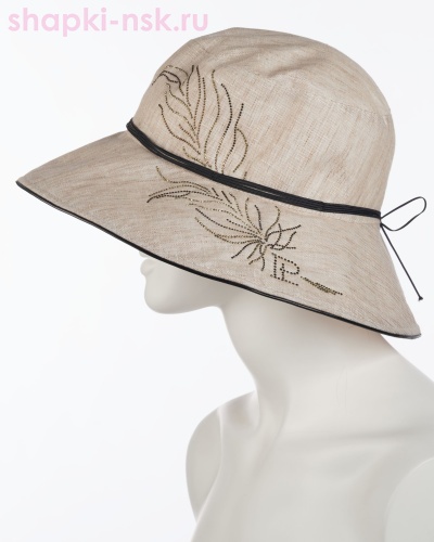 Лира Шляпа лён (56-57) - Шапки-НСК. Головные уборы оптом и в розницу.