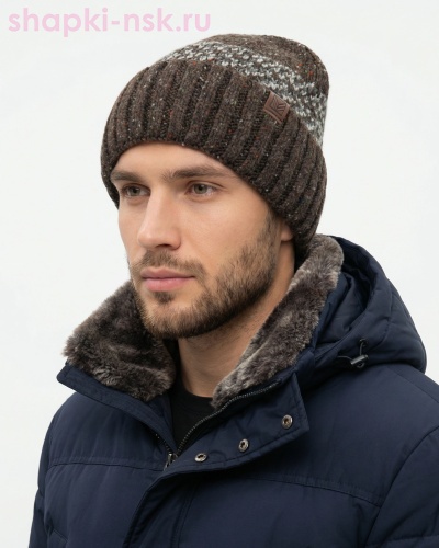 12794/2 MMH Шапка мужская флис (57-59) - Шапки-НСК. Головные уборы оптом и в розницу.
