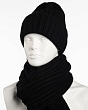 Комплекты Forti 776 KWH Комплект женский (колпак+шарф) (56-58) - черный-черный