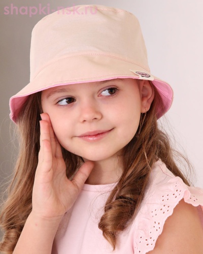 06-22-CT Панама для девочки (50-52) - Шапки-НСК. Головные уборы оптом и в розницу.