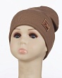 Головные уборы Поляярик 03-31-ST Бини для мальчика (46-48) - св.коричневый