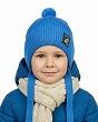 Модель: 02-62-E Шапка для мальчика флис (50-52), Цвет: т.голубой Головные уборы Поляярик 02-62-E Шапка для мальчика флис (50-52) - 1