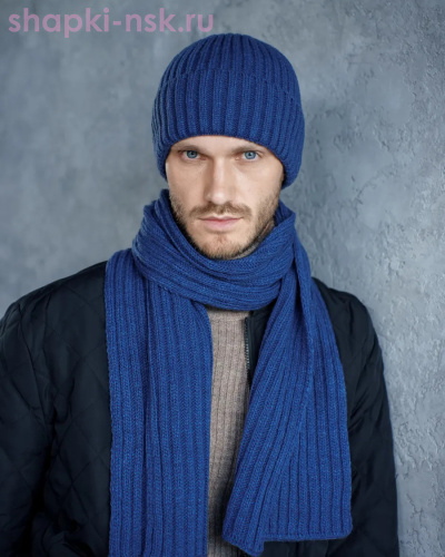 M 493 F 493 Комплект мужской (57-59) - Шапки-НСК. Головные уборы оптом и в розницу.