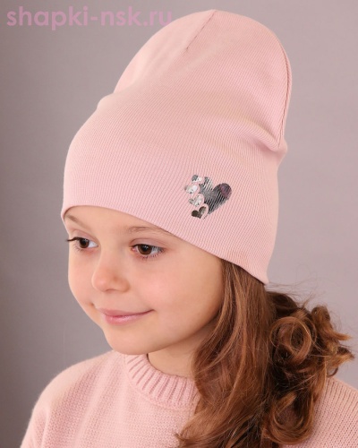 03-72-LT Бини для девочки (52-54) - Шапки-НСК. Головные уборы оптом и в розницу.