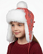 Головные уборы Colibri 245-З Снежок Ушанка для девочки (50-52) - коралл