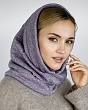 Головные уборы Verenitsa (Svetlitsa) 185.03/00-75 Капор-снуд (56-58) - меланж св.сиреневый