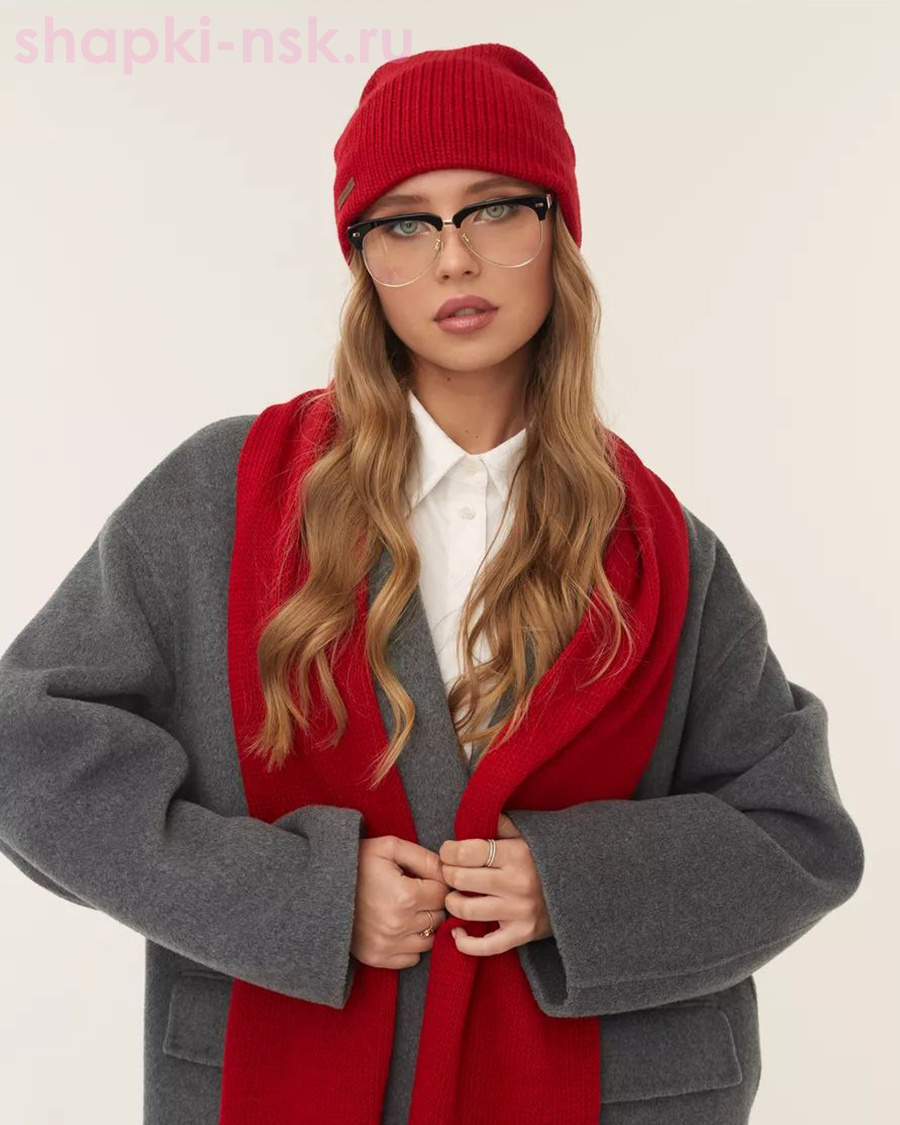 LS 52 PL 52 Комплект женский флис (колпак+шарф) (56-58)