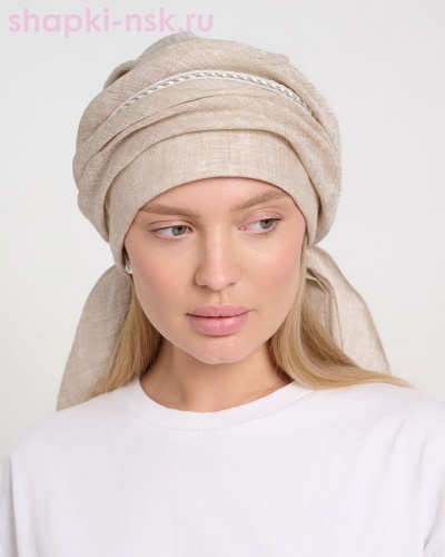 Алесса Бандана лён (56-57) - Шапки-НСК. Головные уборы оптом и в розницу.