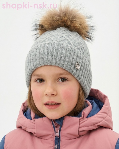13205/2-F MGH Колпак для девочки флис (50-52) - Шапки-НСК. Головные уборы оптом и в розницу.