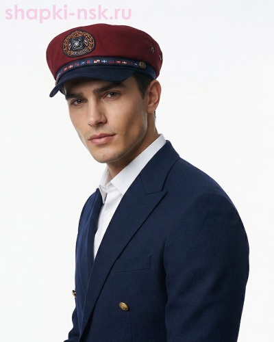 0118 Кап Капитанка мужская (57-61) - Шапки-НСК. Головные уборы оптом и в розницу.