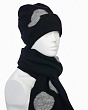 Комплекты Sofia Шары (колпак+шарф) Комплект - черный