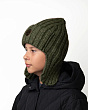 Головные уборы Marhatter 12689/2 MBU Ушанка для мальчика флис (52-56) - хаки