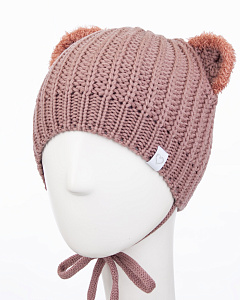 12223/2 MGH Шапка с ушками для девочки флис (50-52)