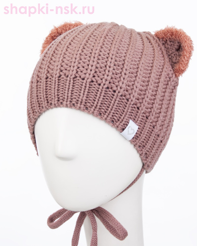 12223/2 MGH Шапка с ушками для девочки флис (50-52) - Шапки-НСК. Головные уборы оптом и в розницу.