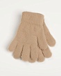 Перчатки, варежки, митенки Теплыши 142-TGg Перчатки для девочки (15 (7-8 лет)) - бежевый