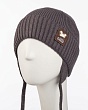 Головные уборы Поляярик 08-14-M Шапка для мальчика (48-50) - т.серый