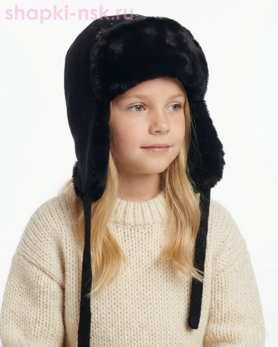 Лакори Ушанка для девочки (52-54) - Шапки-НСК. Головные уборы оптом и в розницу.