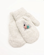Перчатки, варежки, митенки Теплыши 037-TMg Варежки для девочки (7-8 лет) - св.серый