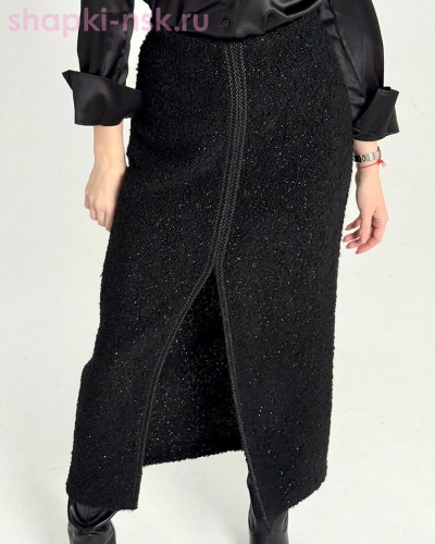 Монро шерсть букле люрекс Юбка (44-50) - Шапки-НСК. Головные уборы оптом и в розницу.