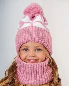 Q 201 D 201 Комплект флис (колпак+снуд) (52-54)