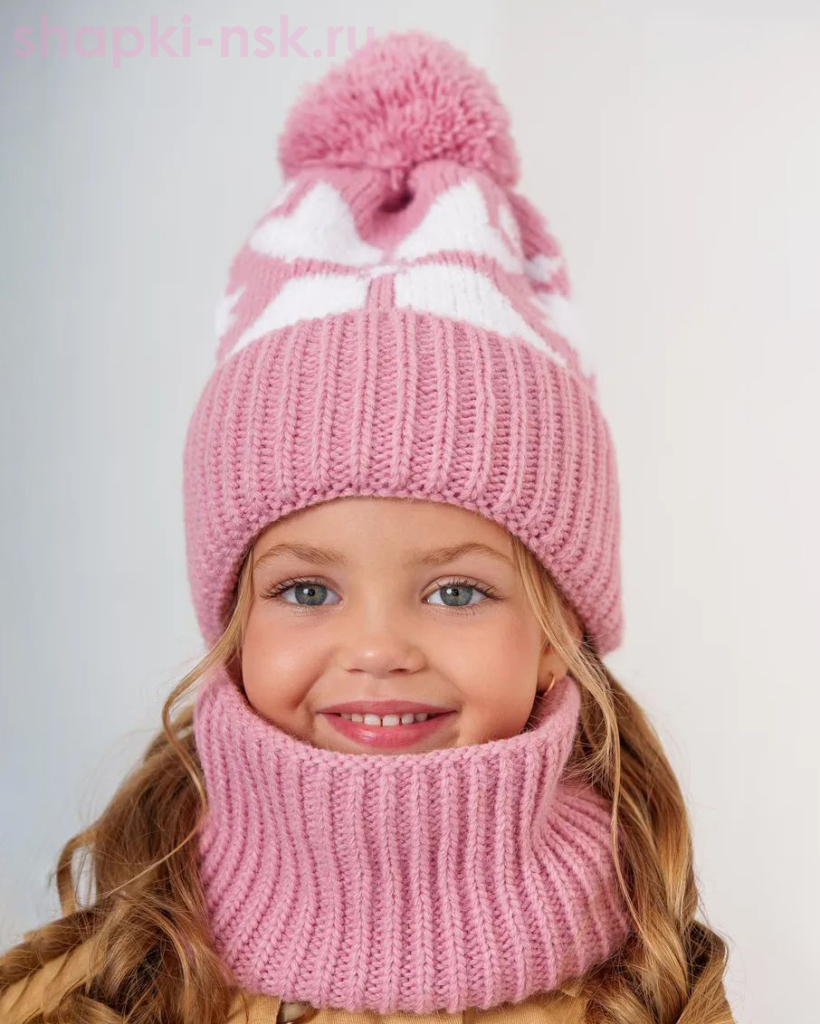 Q 201 D 201 Комплект флис (колпак+снуд) (52-54)