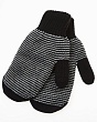 Перчатки, варежки, митенки Infante 2215-B-W Варежки - черный