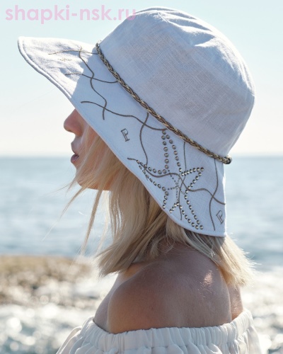 Лагуна лён Шляпа (56-57) - Шапки-НСК. Головные уборы оптом и в розницу.