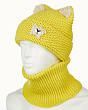 Комплекты Поляярик 18-69-L флис (48-52) (шапка+снуд) Комплект - желтый