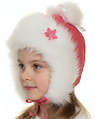 Головные уборы Colibri 244-З Шалунья Ушанка для девочки (48-50) - т.розовый