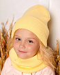 Комплекты Fomas PQ 18 PD 18 Комплект для девочки (колпак+снуд) (52-54) - желтый