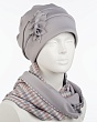 Комплекты Avenue 0121к СП Комплект женский флис (шапка+снуд) (56-58) - 504/90 серый