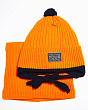 Комплекты Поляярик 02-1-M флис (50-54) (шапка+снуд) Комплект - оранжевый